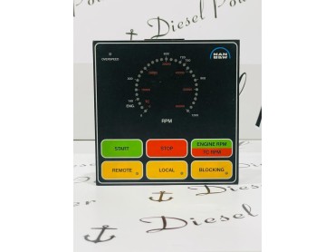 MAN B&W 1639294-6 ENGINE CONTROL PANEL | RPM INDICATOR 0-1200