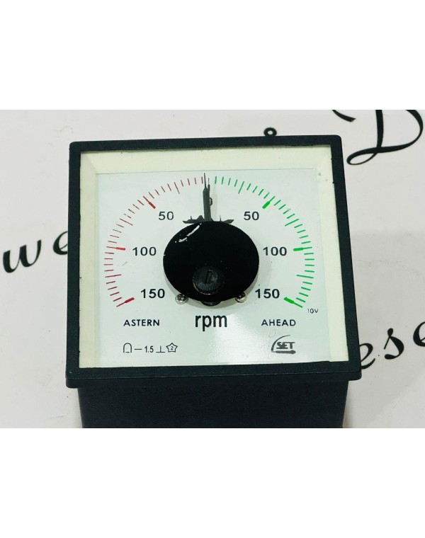 Set RPM meter astern 150 to 150 ahead 10v